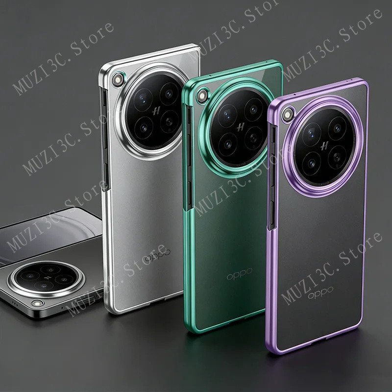 Ốp bảo vệ mạ điện trong suốt mỏng cho OPPO Find N6 oppo find N5 N3 Slim Ultra Thin Vỏ điện thoại mềm