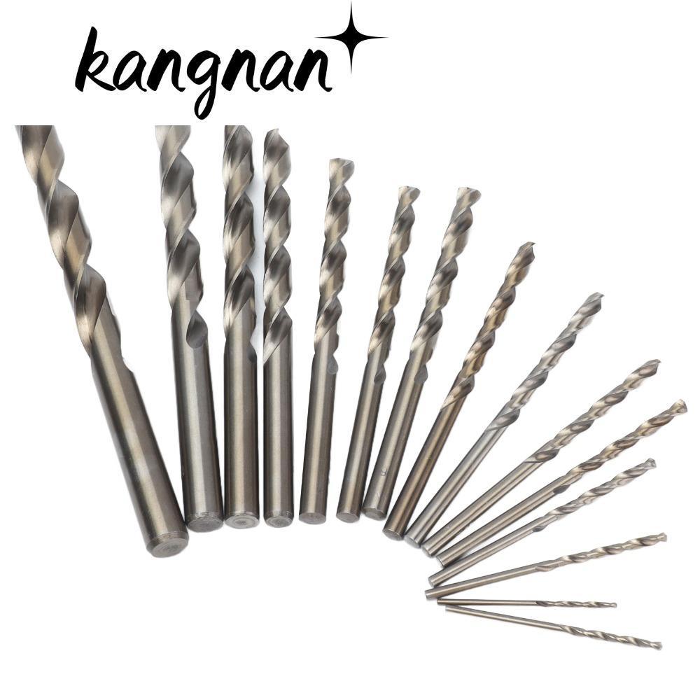 Bộ mũi khoan coban KANGNAN 15 chiếc, Bộ mũi khoan thẳng HSS M35 HSS, Bộ mũi khoan dài Jobber phạm vi