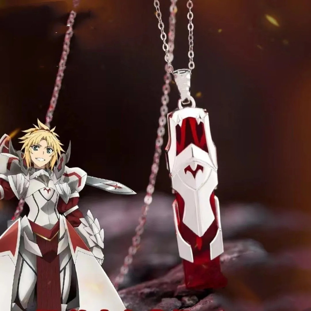 New Product#New Fate Collaborative Necklace Anime Merchandise saber Mordred Pendant fgo Jewelry gift