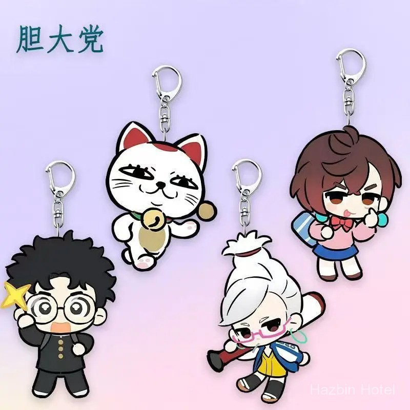 Dandadan Ayase Momo Acrylic Keychain Anime Figures Takakura Ken Miko Cosplay Bag Pendant Keyring