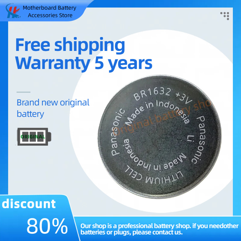 Pin Panasonic BR1632 chịu nhiệt độ cao pin giám sát áp suất lốp bên ngoài ô tô thay thế pin pin pin 