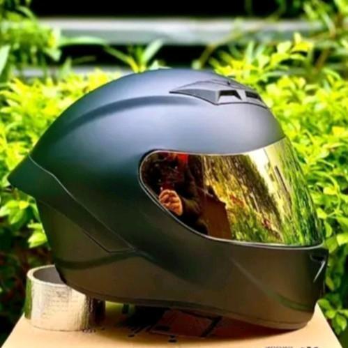 Mũ bảo hiểm Full face Royal M266 đen nhám 2 kính, thiết kế đẹp mắt Helmet