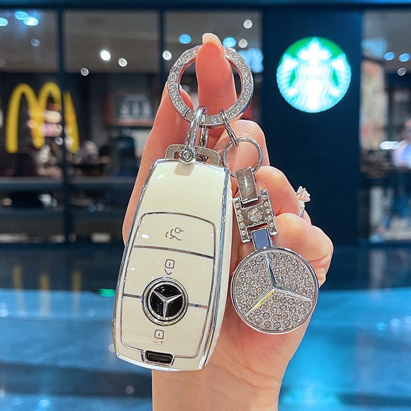 Vỏ chìa khóa Mercedes-Benz e300l c260l Túi c200l Khóa a200l Vỏ gle Lớp glc300l Xe gla200s400Benz e30