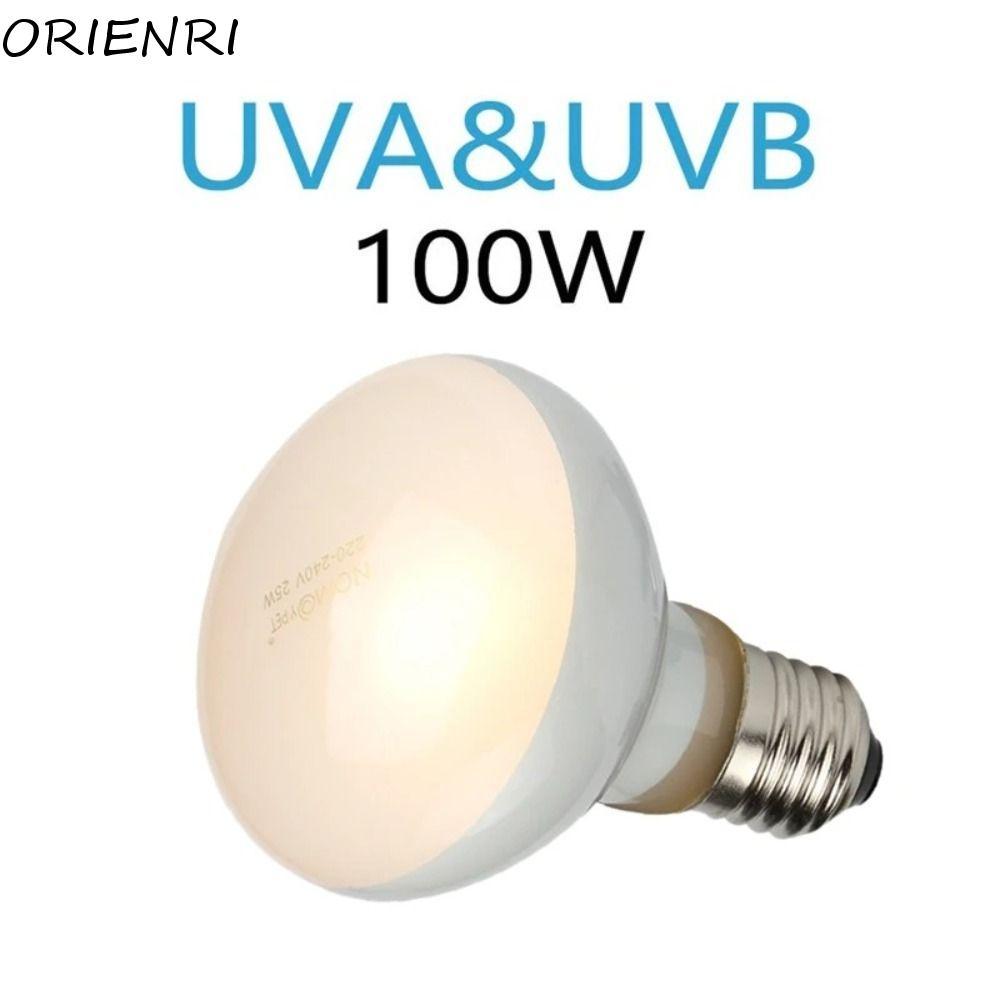 ORIENRI Bóng đèn sưởi bò sát, Đèn nắng mô phỏng sưởi ấm thú cưng Đèn sưởi ấm bò sát, Bóng đèn nhiệt 
