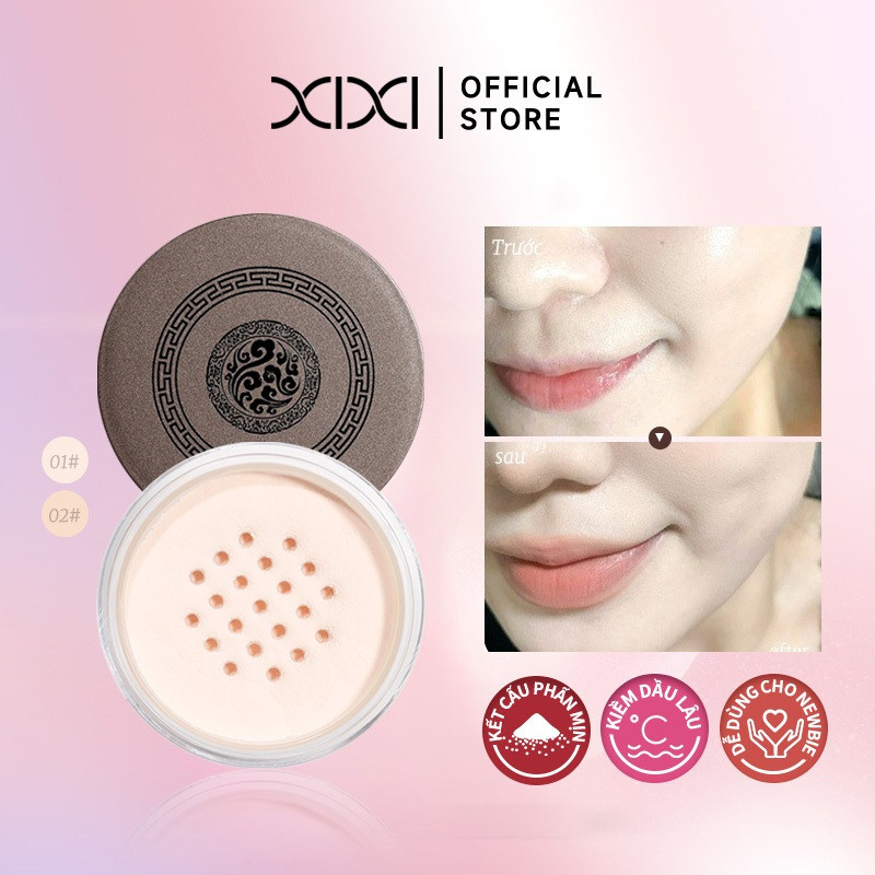 Bột kiểm soát dầu SISHI Vỏ da mịn Lỗ chân lông Ánh sáng tự nhiên Mỏng lâu trôi Nền tảng D797