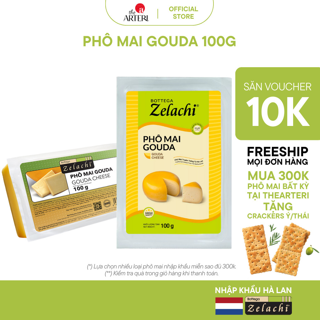 Phô Mai Gouda Bottega Zelachi 100g