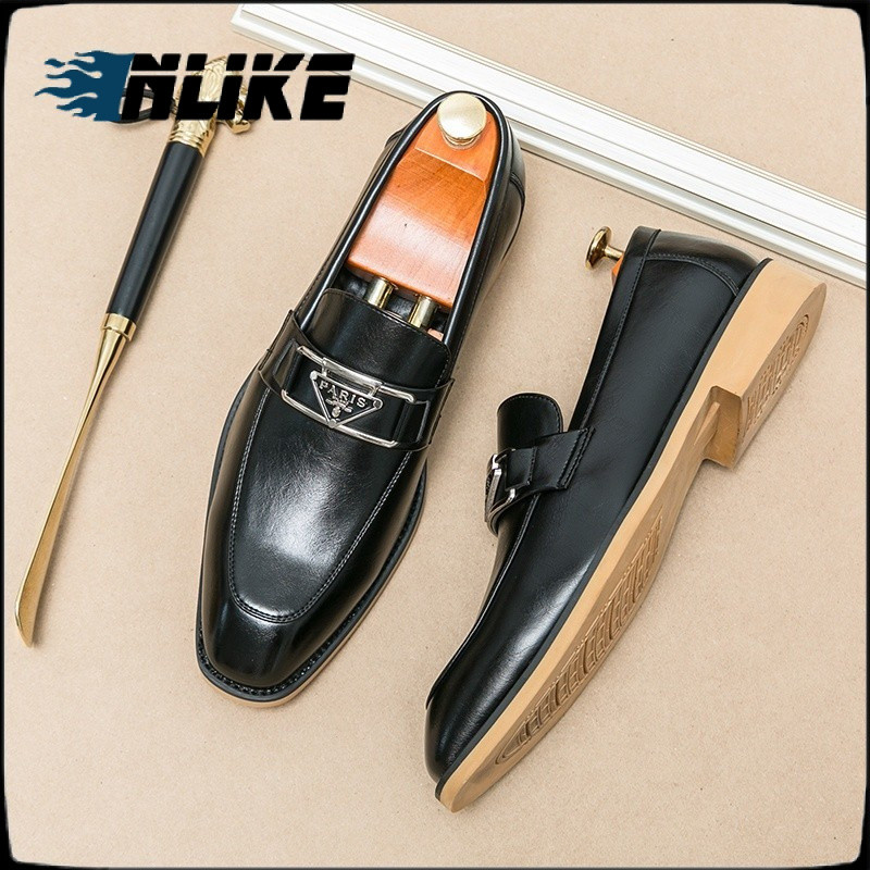 Thiết kế sang trọng Nam đẹp trai Slip On Form Business Driving Shoes Platform Da thật Loafer