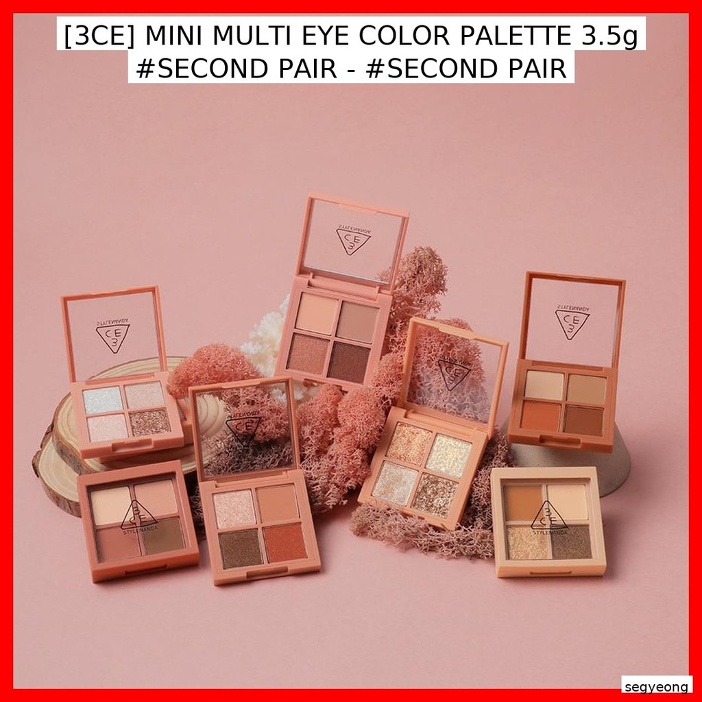 [3CE] PALETTE MÀU ĐA MẮT MINI 3.5g #SECOND TÓC - #SECOND PAIR / Đa năng, Nhỏ gọn của segyeong