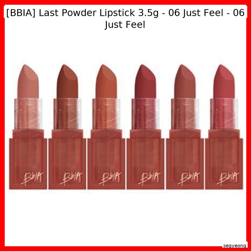 [BBIA] Son môi dạng bột cuối cùng 3,5g - 06 Just Feel - 06 Just Feel / Nhẹ, Mờ của segyeong