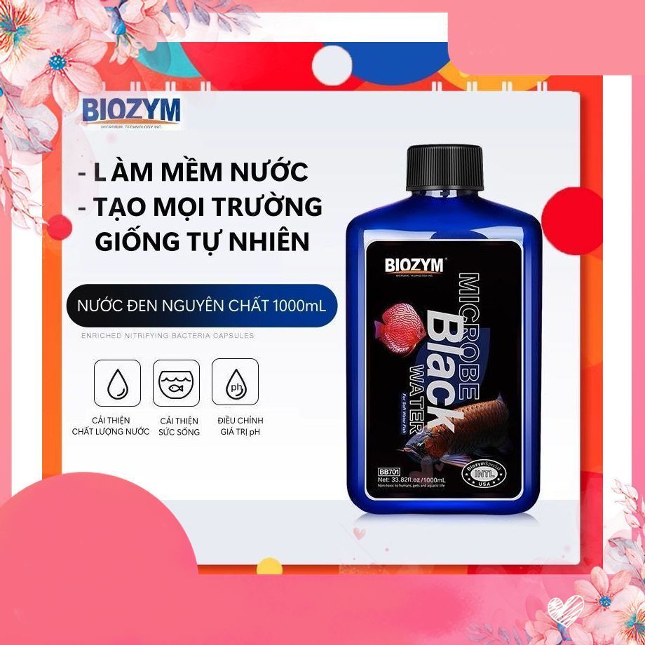 Biozym Black Water - Nước đen tạo môi trường tự nhiên cho cá dĩa, cá rồng, cá lóc cảnh