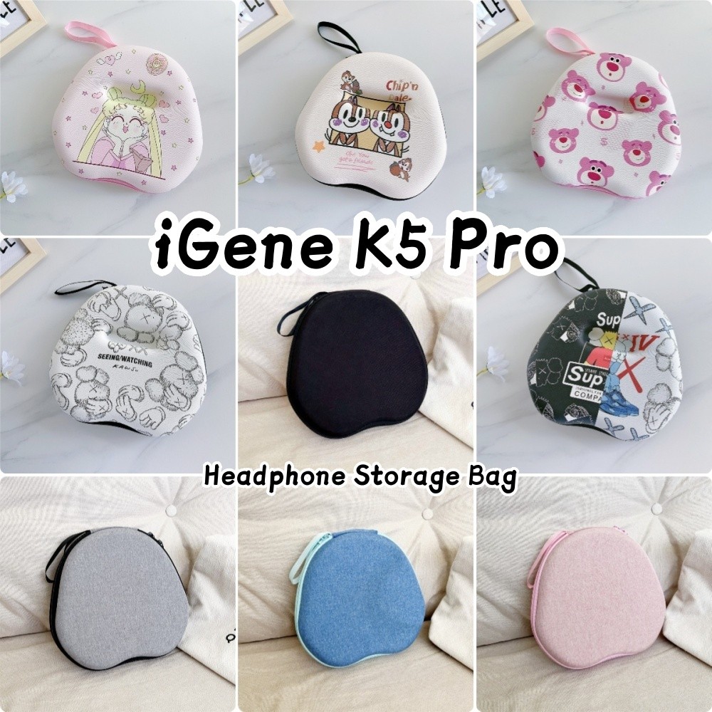 [Tùy chỉnh] Dành cho hộp đựng tai nghe iGene K5 Pro Phim hoạt hình đổi mới Dòng tai nghe Túi lưu trữ