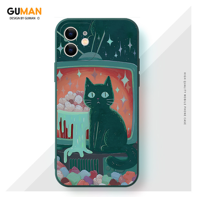 GUMAN Ốp lưng dễ thương đẹp độc lạ Nghệ thuật trừu tượng ngộ nghĩnh nam chống sốc chống bẩn mềm cho 