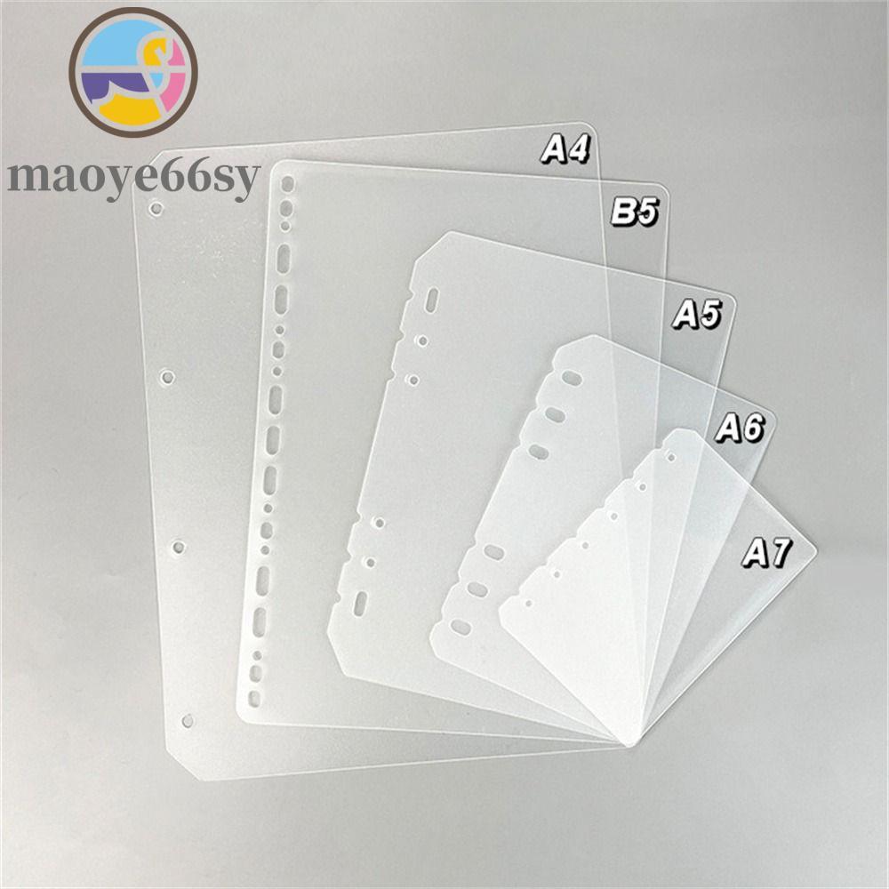 MAOYE66SY Notebook Divider Matte Universal Board Page Trong suốt Giấy bên trong Chương trình nghị sự