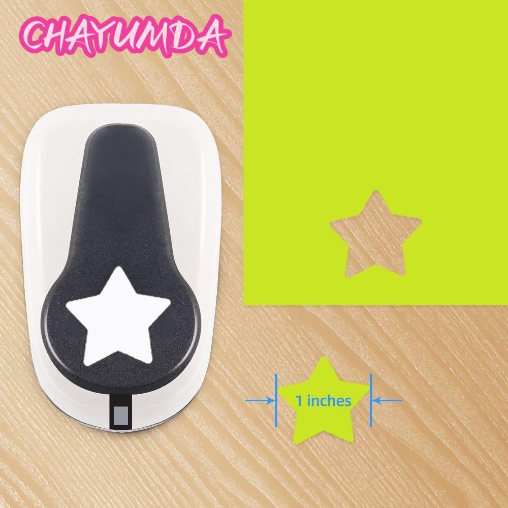 CHAYUMDA Kid Hole Punch, 9-25mm Nhựa ABS Pentagram Hole Punch, DIY Paper Cut Scrapbooking Handmade P