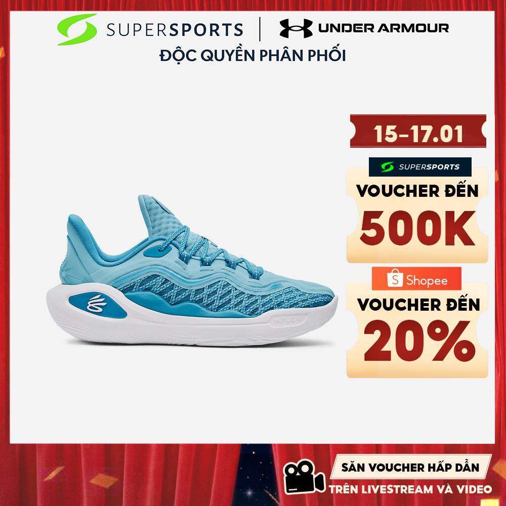 Giày Bóng Rổ Unisex Under Armour Curry 11 'Mouthguard' - Xanh Dương - 3027725-400