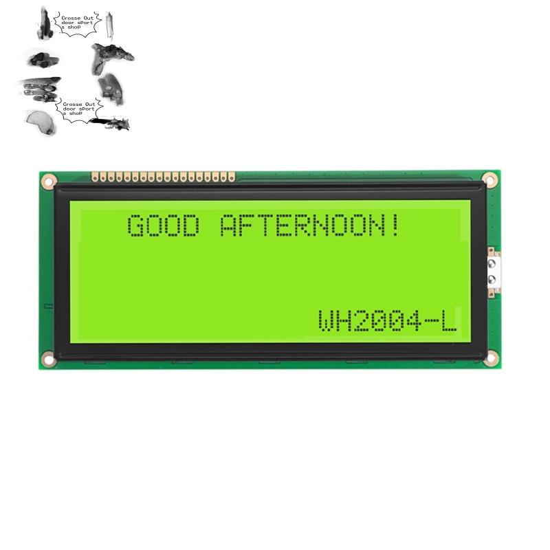 WH2004L 20x4 Gharacter Màn hình LCD Màn hình mô-đun COB 5V Màn hình xanh vàng Độ phân giải 20x4