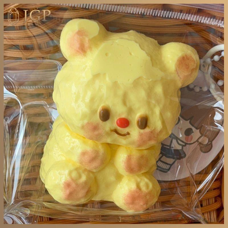 HdmClaire Handmade Squishy Bơ Gấu Mochi Taba Squishy MỚI Fidget Đồ Chơi Giảm Căng Thẳng Đồ Chơi Đàn 