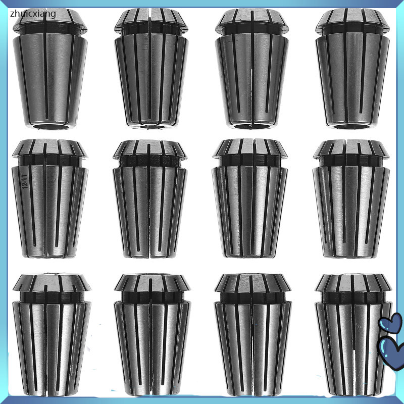 12 Chiếc Độ Chính Xác Cao Er20 Lò Xo Collet Bộ Dành Cho Máy Khắc Cnc Router Collets Phay Tiện Dụng C