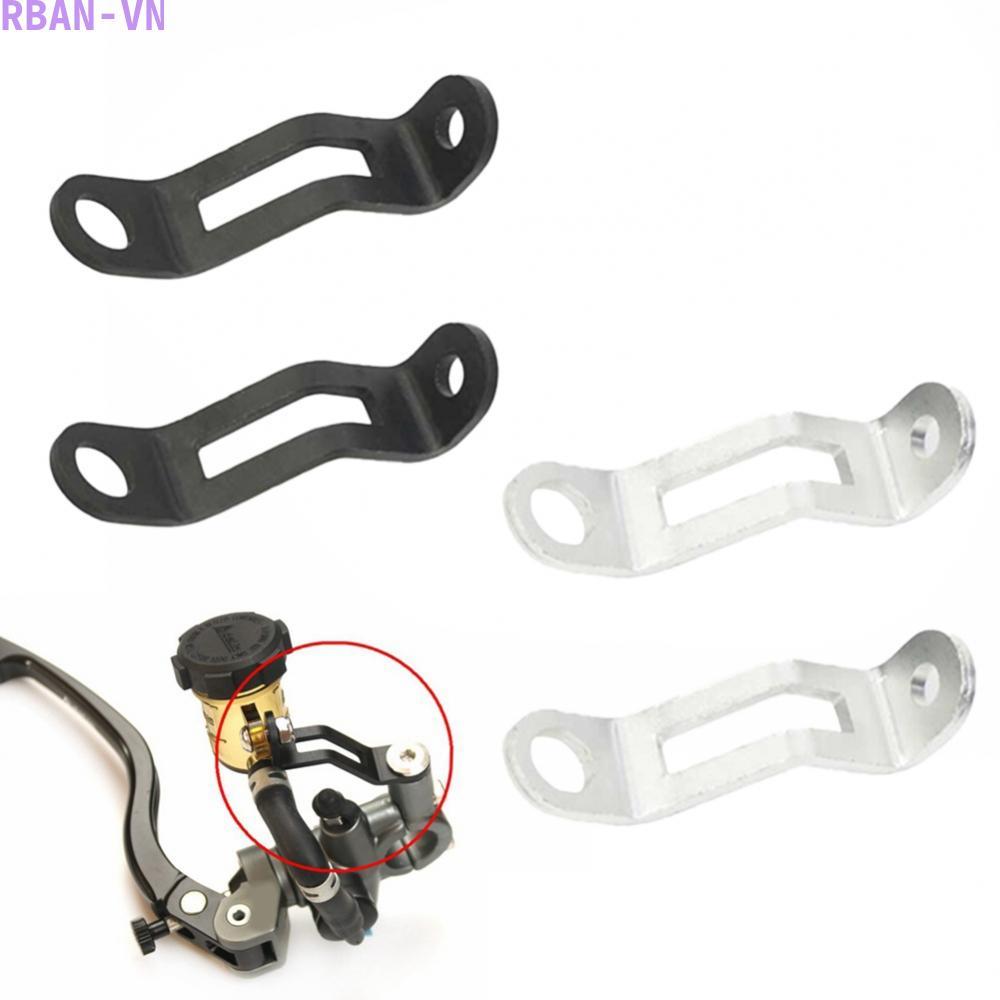 Set of 2 Bracket Holders for Motorcycle Brake Fluid Reservoirs and Cups