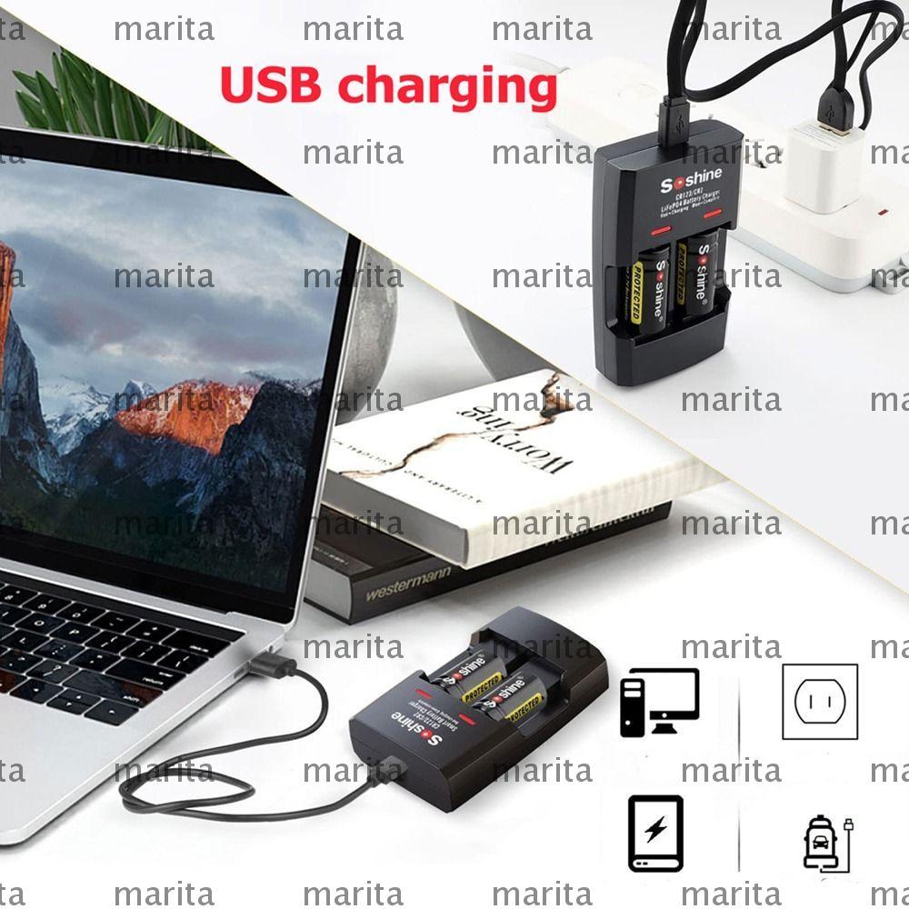 Sạc pin MARITA Bền 16340 15266 Sạc kép