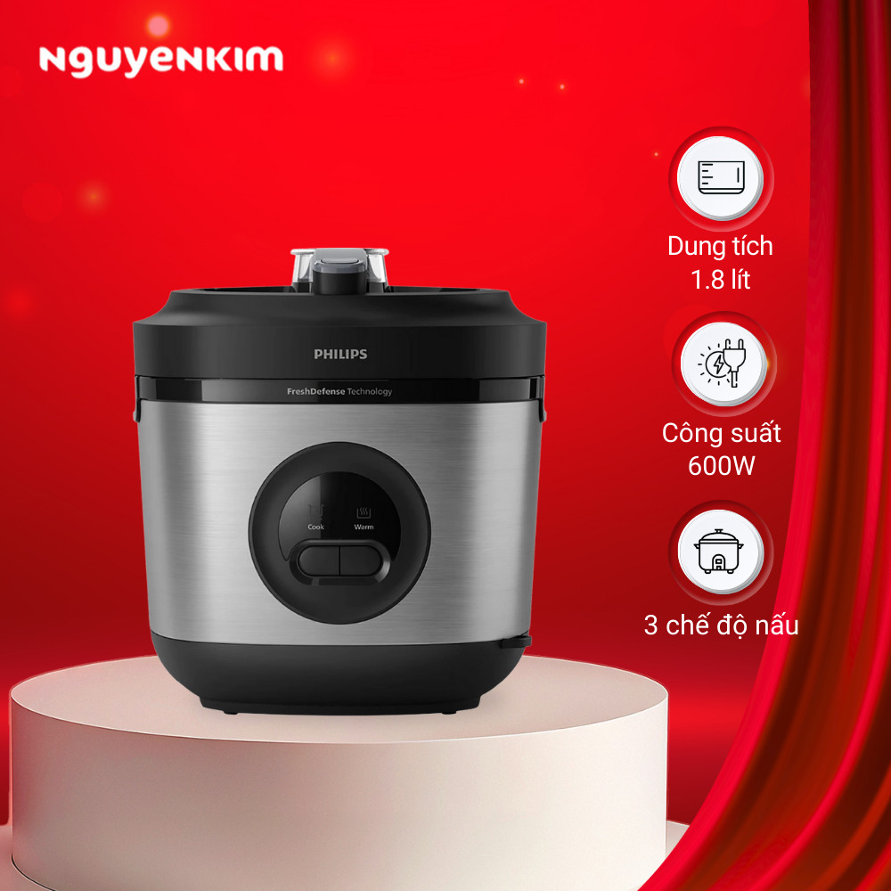 Nồi cơm nắp gài Philips 1.8 lít HD3213/31