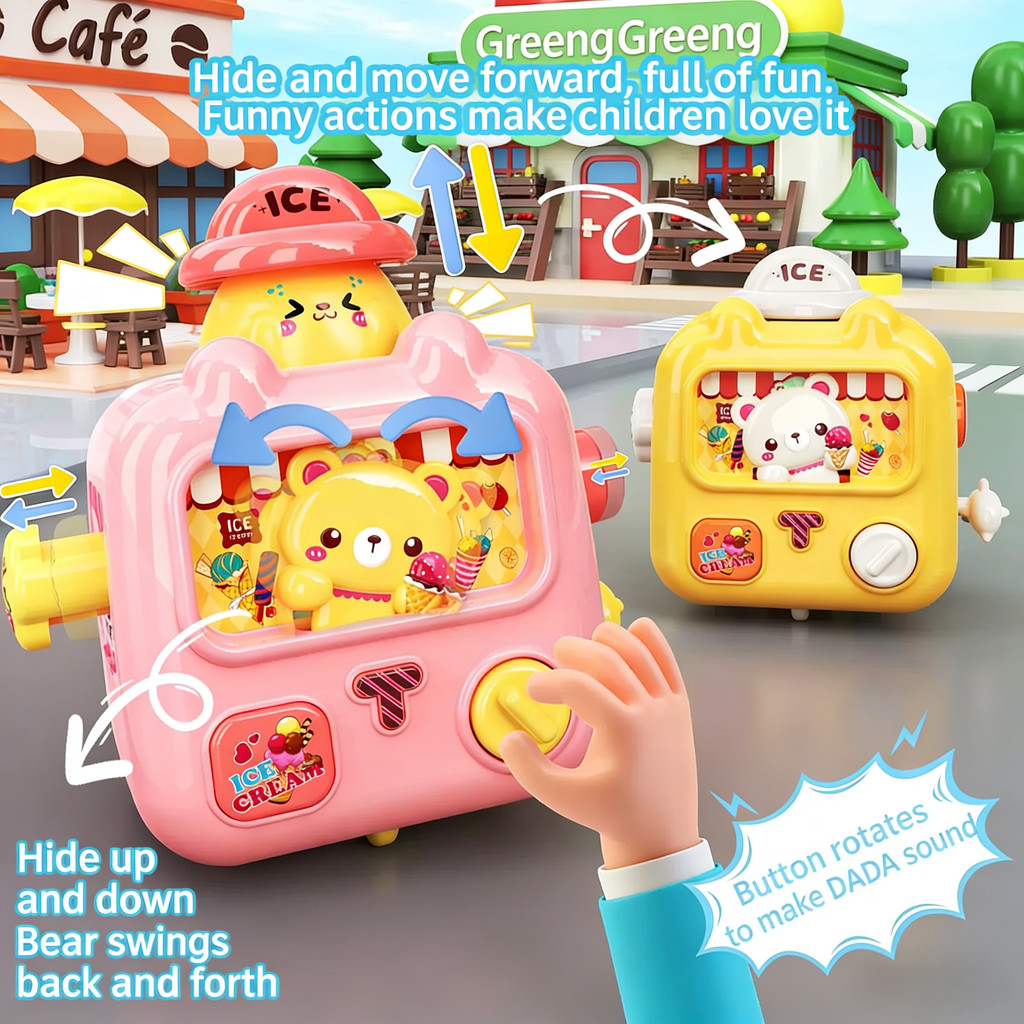 Kem đa chức năng Van: Whistling, Wind-Up, Inertia-Powered Play Store on Wheels