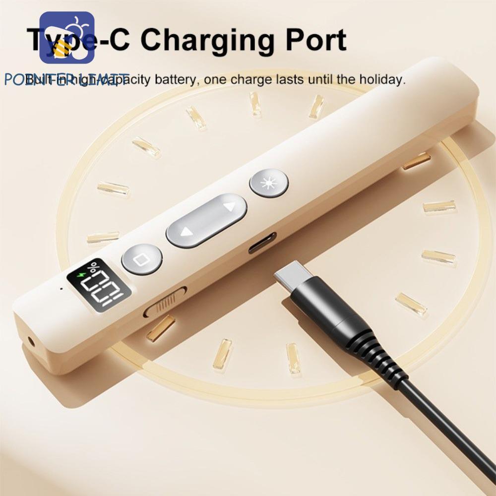 POINTER LIMIT Laser Con trỏ Clicker, Bút lật không dây từ xa hồng ngoại 2.4GHz, Cuộc họp cầm thoải m
