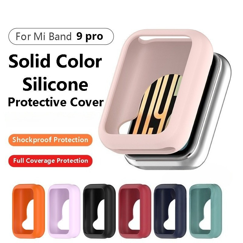 Ốp Lưng Silicon Cho Xiaomi band 9 Pro Phụ Kiện Mềm Chống Sốc Bảo Vệ Cản Khung Vỏ Cho Xiaomi band9pro