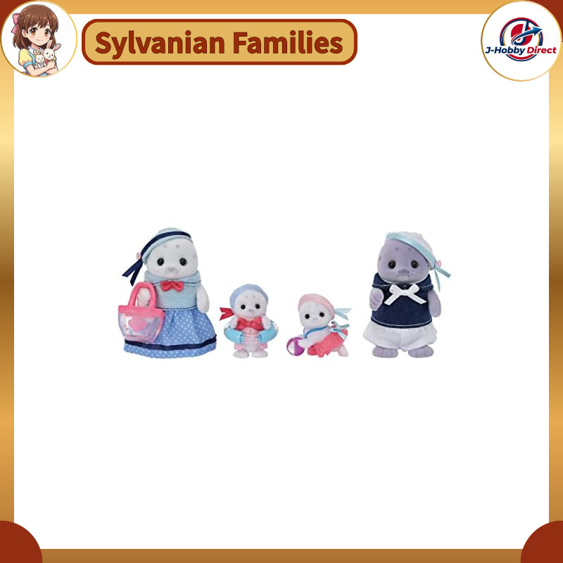 EPOCH Sylvanian Families Figure [Seal Family] FS-51 ST Mark Certified for ages 3 and up Toy Dollhous