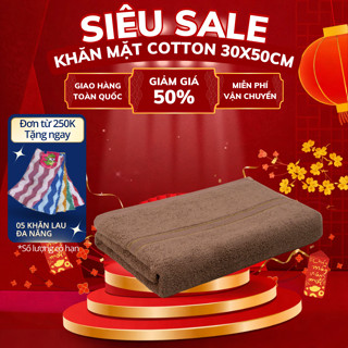 Khăn Mặt Cotton 30x50cm Huy Hòa Towel. Mềm Mịn, Thấm Hút, Không Đổ Lông, Không Phai Màu. Dùng Cho Nhà Tắm, Phòng Tắm, Sp