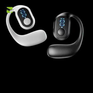 Tooppnn Tai nghe dẫn khí bluetooth không dây âm thanh nổi HiFi xoay 180 ° tai nghe đơn móc tai giảm tiếng ồn với mic mới