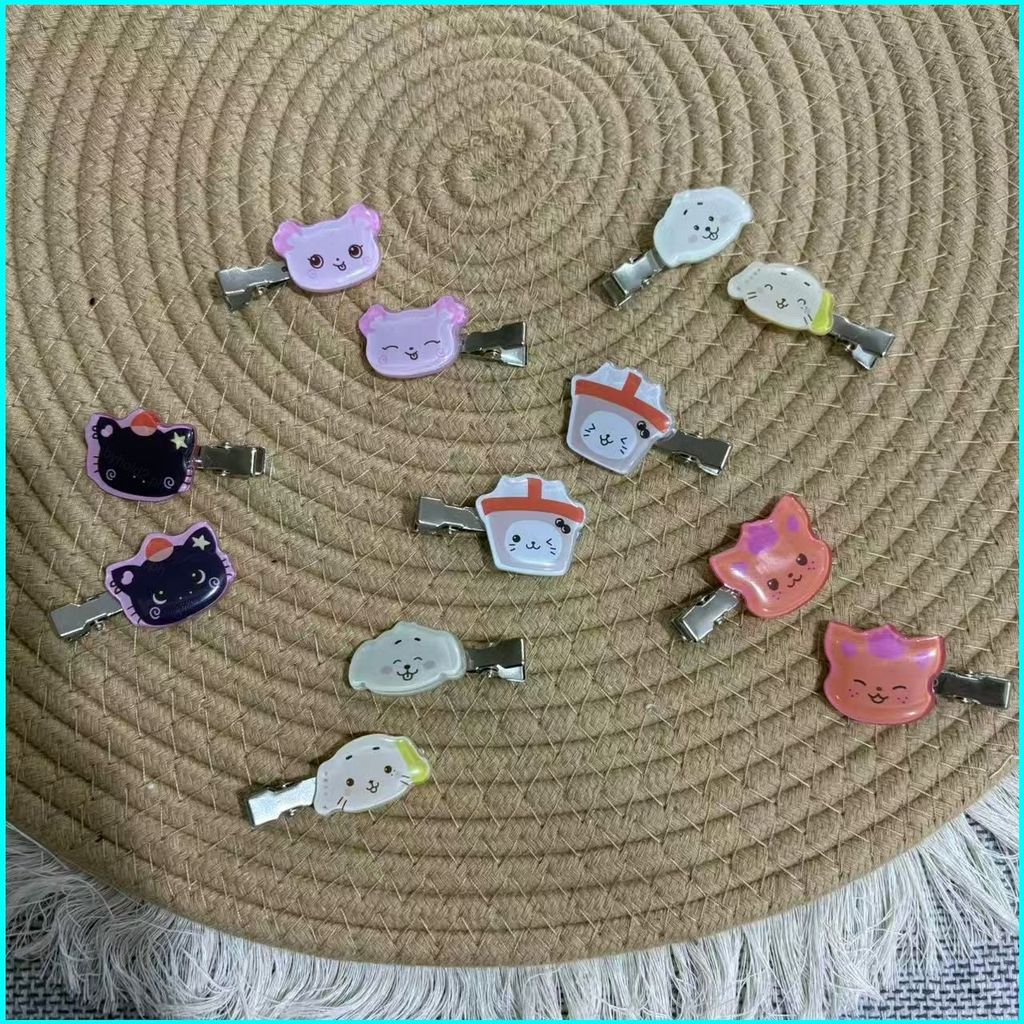 BY2 WISHCAT NCT WISH SURPRISE Dễ Thương Trà Sữa Mèo Nhựa Kẹp Tóc