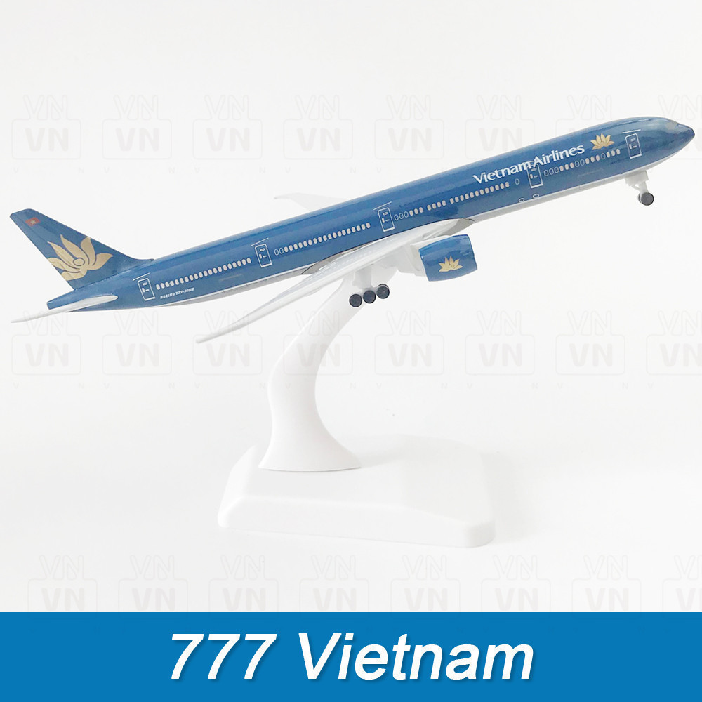 Mô Hình Máy Bay Cao Cấp A320, A330, 747, 777, 787 - VNA, Vietjet, Bamboo - Có Bánh Xe, Ảnh Thật F1