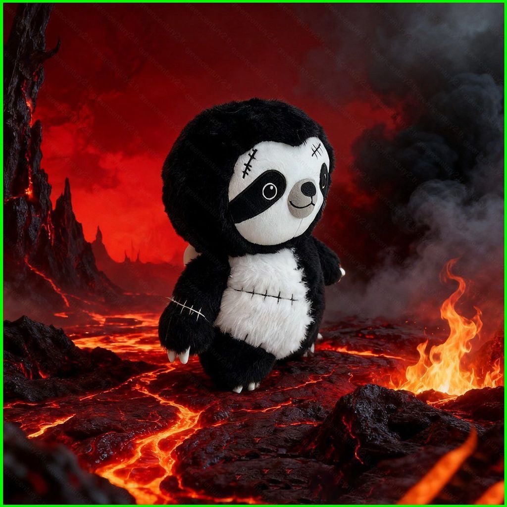 GC Dark Style Sloth Plushie Halloween Theo Chủ Đề Thú Nhồi Bông Búp Bê Sang Trọng