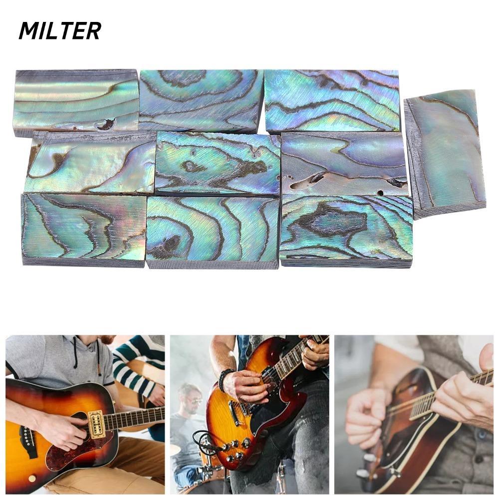 SỮA ​10 chiếc ​Chất liệu đàn Guitar Inlay​, ​Mẫu tờ Vỏ bào ngư vỏ sò Inlay​, ​Đàn Guitar Fretboard D