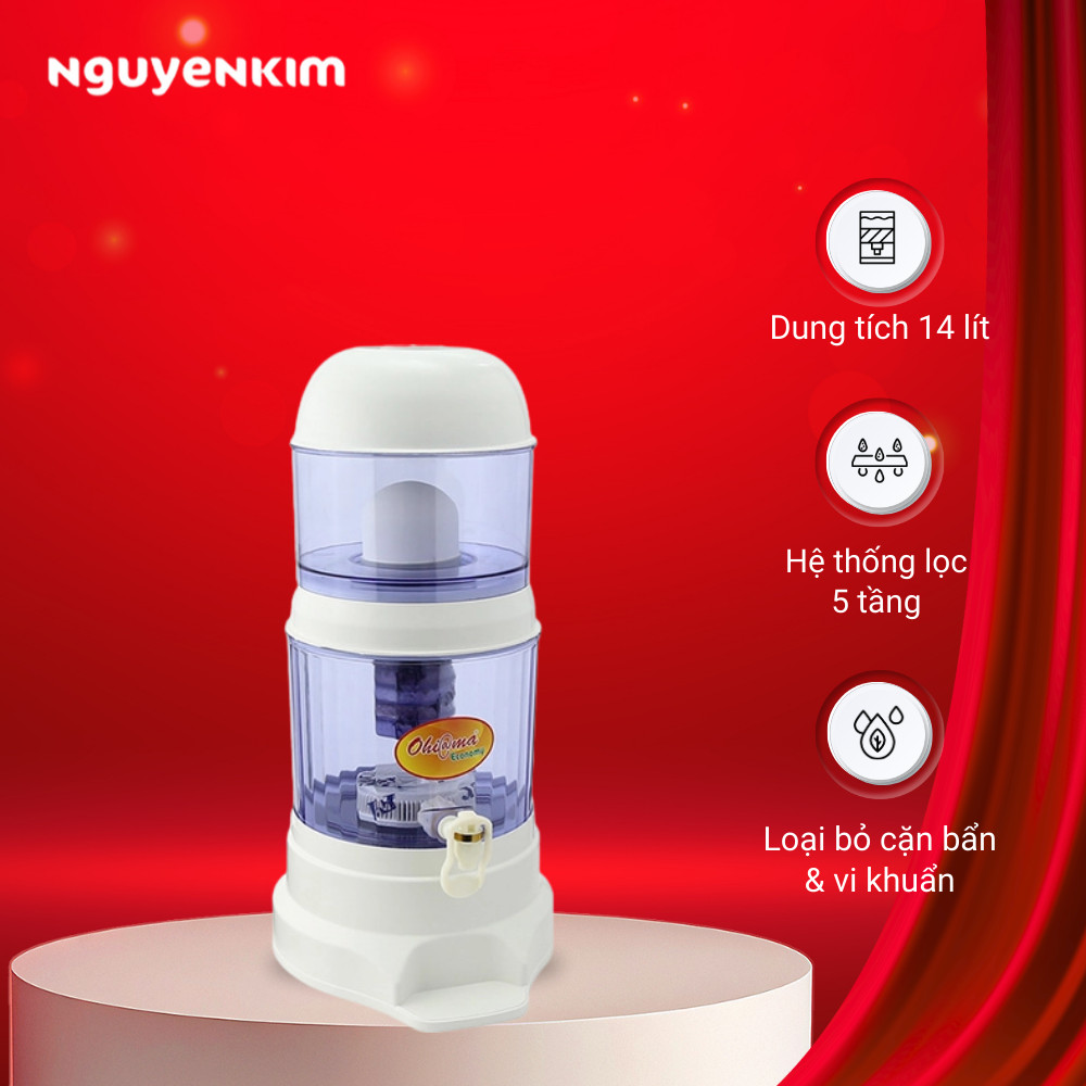 Bình lọc nước Ohi@ma 14 lít HMW-14A