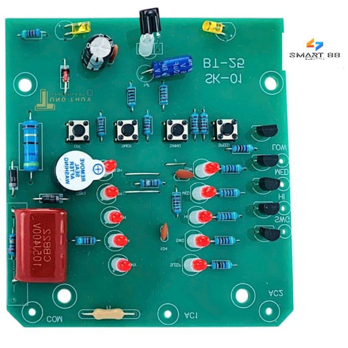 SMART88- Mạch Quạt Treo Tường Senko TR1628 TR828 - Mạch Vuông Thay Thế Tốt ,Bền