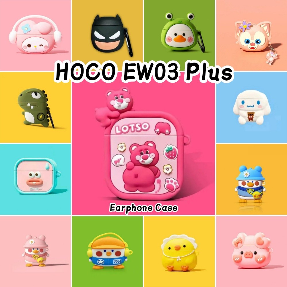[Yoshida] Dành cho vỏ HOCO EW03 Plus Vỏ silicon mềm Ý tưởng hợp thời trang Vỏ tai nghe hoạt hình NO.