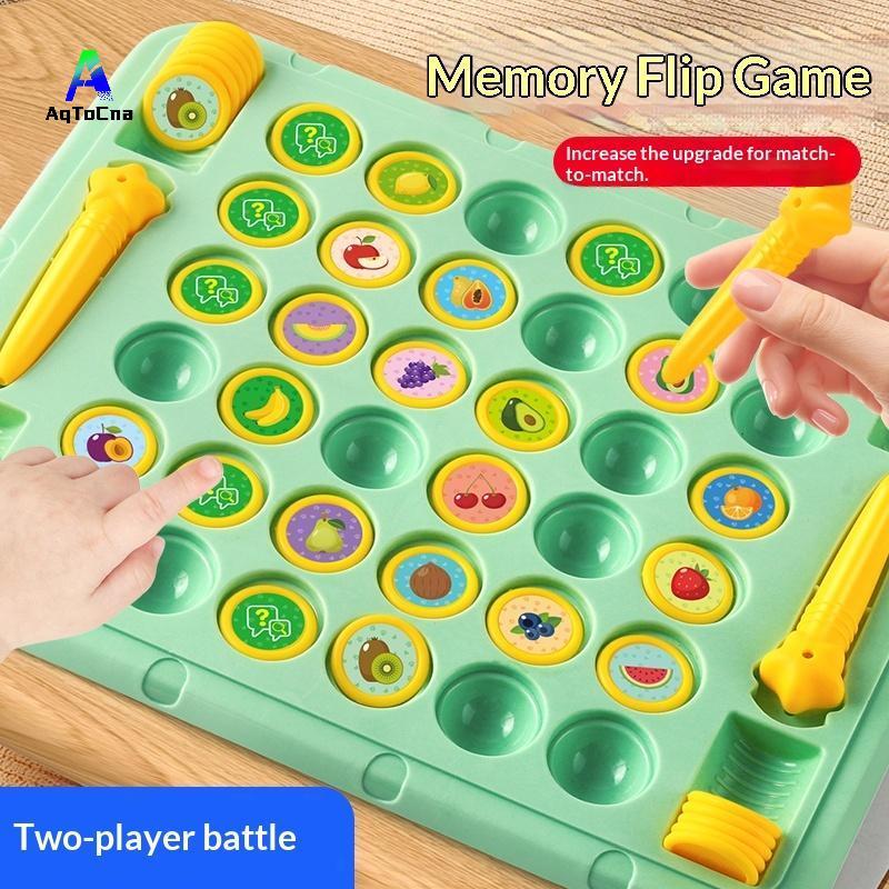 (AqToCna) 2-4 Người Chơi Flip Chess Memory Game Board Games Double Player Battle Puzzle Toy Kid Conc