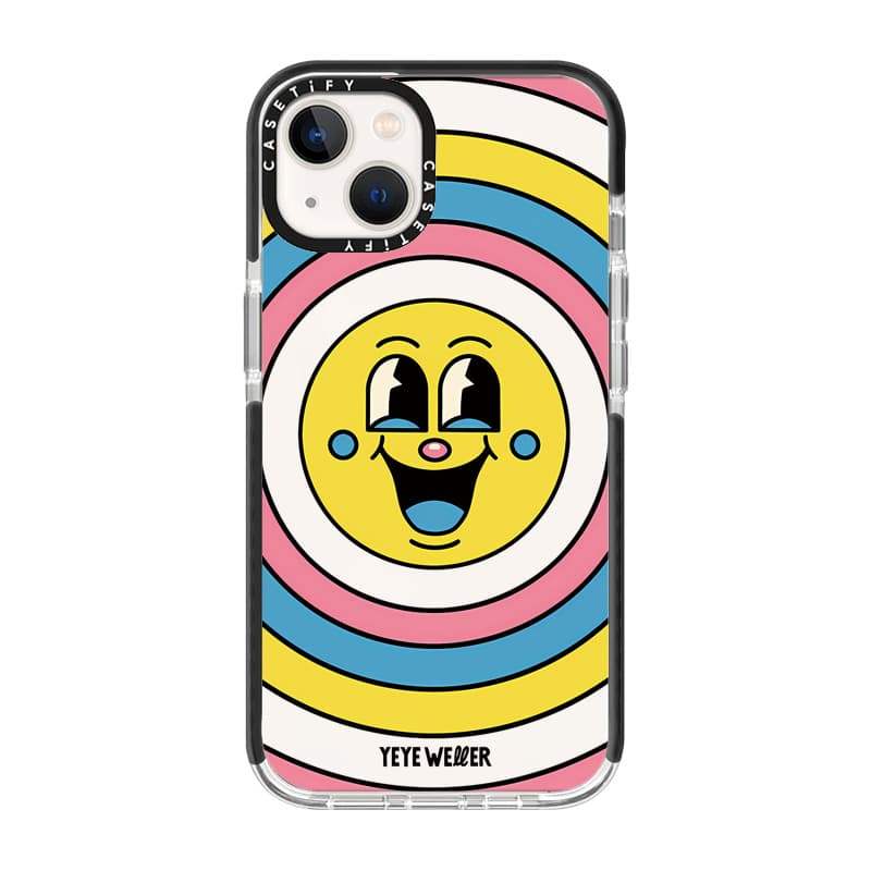 CASECASE X Rainbow Smile Case 10 Màu Trong Suốt Mềm iPhone Dành Cho iPhone 17 16 15 Pro Max Ốp Lưng 