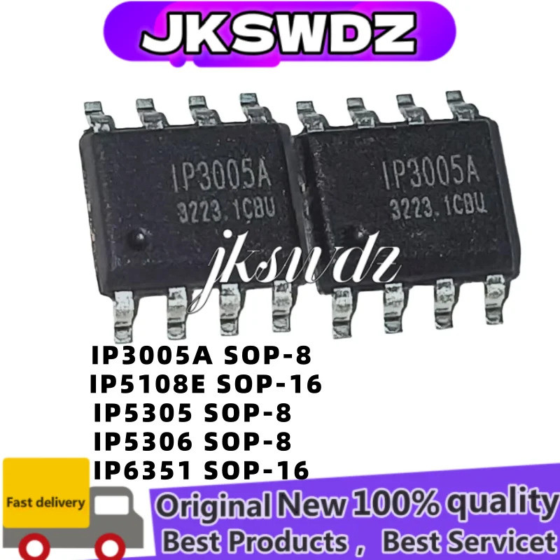 5 CÁI IP3005A IP5303 IP5305 IP5306 SOP-8 IP5108E IP5108 IP6351 IP6505 IP6505T SOP-16 IC Chip