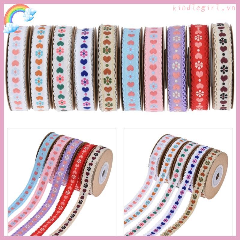 KING 5Yard Hoa Trái Tim In Ruy Băng Ngày Lễ Tình Nhân Ruy Băng Polyester