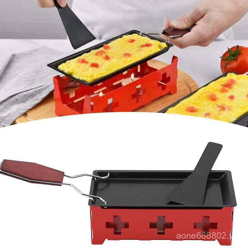 Phô Mai Nướng Bơ Phô Mai Phô Mai Nướng Chảo Mini Chống Dính Có Chân Đế Bộ Dụng Cụ Nướng BBQ E1CA