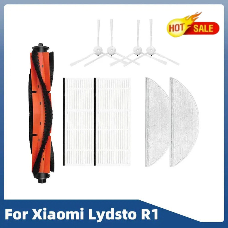 Xiaomi Lydsto R1 R1A Robot Hút Bụi Phụ Kiện Bàn Chải Chính Bên Bàn Chải Bộ Lọc Hepa Cây Lau Bụi Túi 
