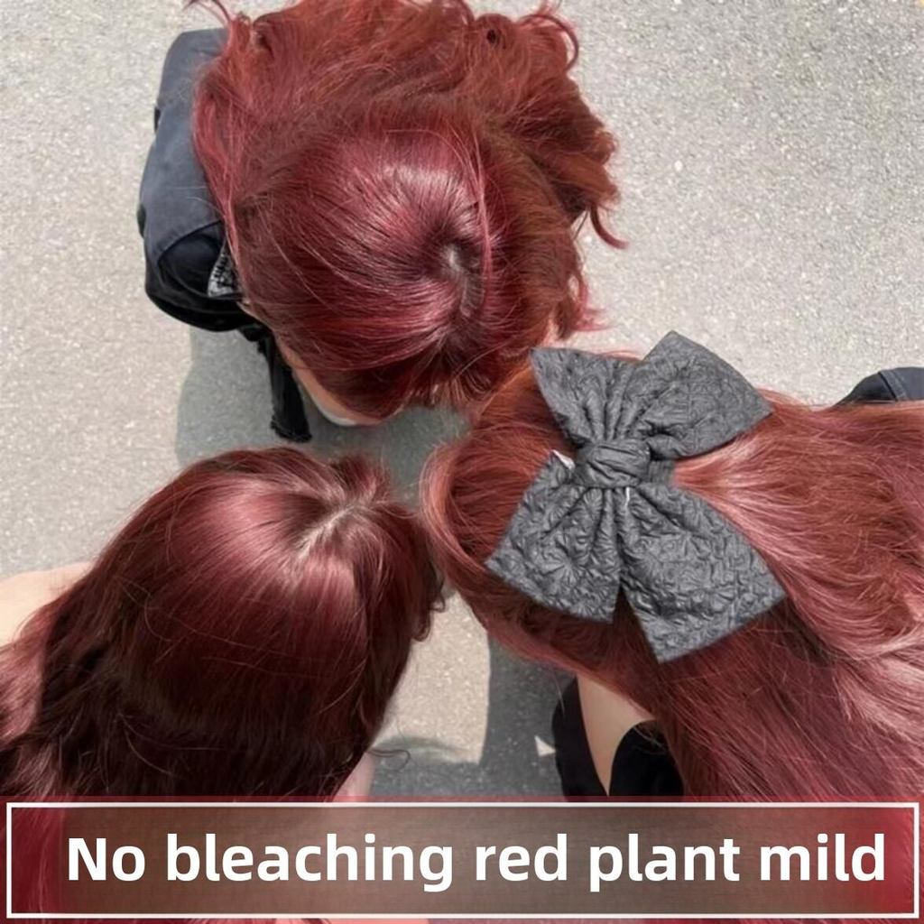 Red Sea King Red Hair Dye Wine Red Retro Deep Red Berry Raspberry Red Hair Color Cream Hair Dye tại 