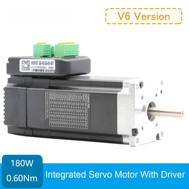 JMC 3000rpm 180w Integrated Servo Motor With Driver 0.60Nm 6.0A Mini Servo Motor & Driver iHSV57-30-