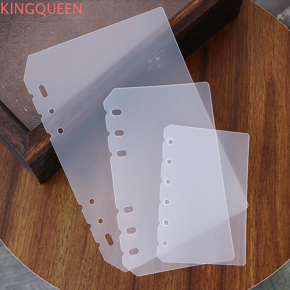 KINGQUEEN Notebook Divider Matte 2 Chiếc Board Page Trong Suốt Bên Trong Giấy Chương Trình Nghị Sự C