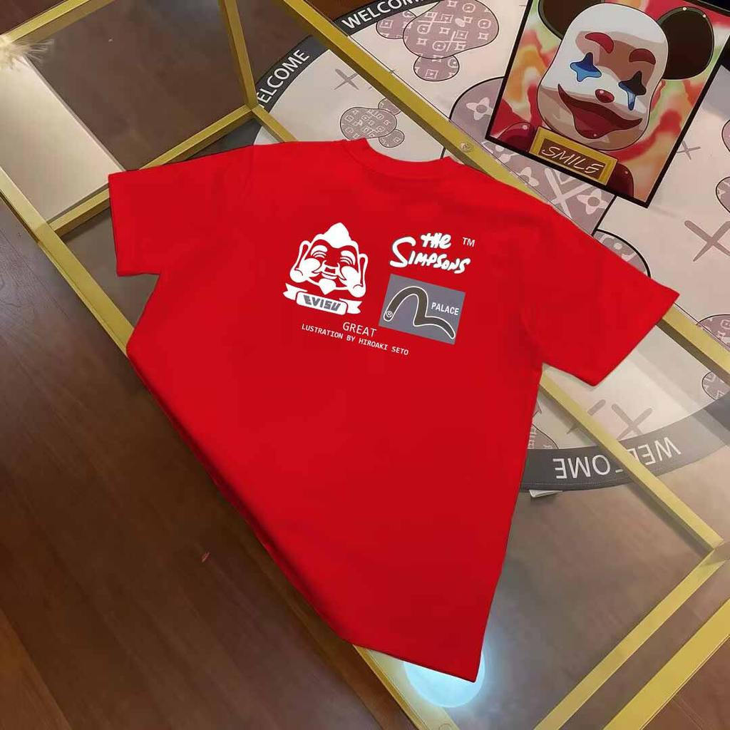 Áo Thun Ngắn Tay Evisu Phong Cách Mỹ, In Logo Đáy Áo - DMC5