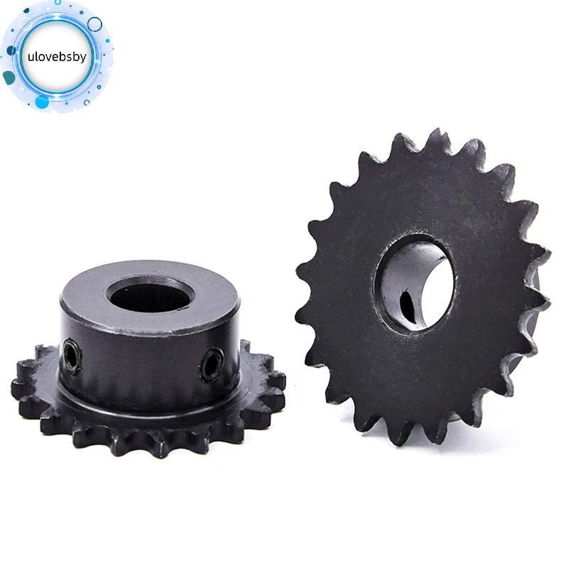 Ulovebsby 04C Chain Gear 45 # Thép 10 Răng Bánh Xe Xốp Công Nghiệp Có Dây Trên Lỗ Khoan 5MM 6MM 8MM 