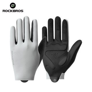 ROCKBROS Xe Đạp Full Ngón Găng Tay SBR Chống Sốc Chống Trơn Trượt Găng Tay Dài Nhẹ Thoáng Khí Màn Hình Cảm Ứng MTB Găng Tay Xe Đạp Đường Bộ